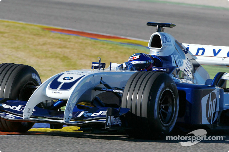 Juan Pablo Montoya essaie la nouvelle WilliamsF1 BMW FW26