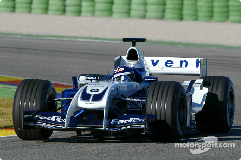 Juan Pablo Montoya essaie la nouvelle WilliamsF1 BMW FW26