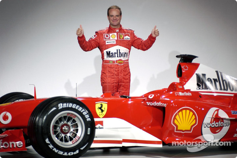 Rubens Barrichello ve yeni Ferrari F2004
