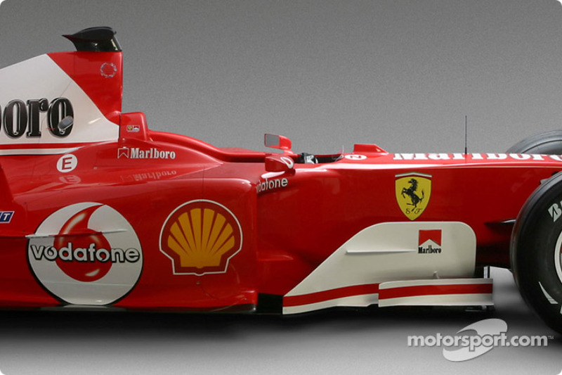 detay, yeni Ferrari F2004