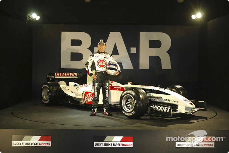 Takuma Sato with the new BAR 006