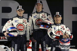 Anthony Davidson, Jenson Button and Takuma Sato