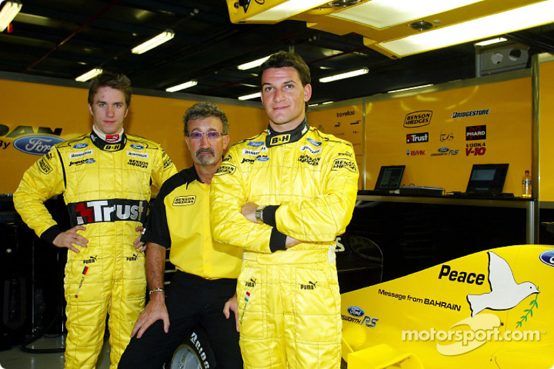 Nick Heidfeld, Eddie Jordan et Giorgio Pantano