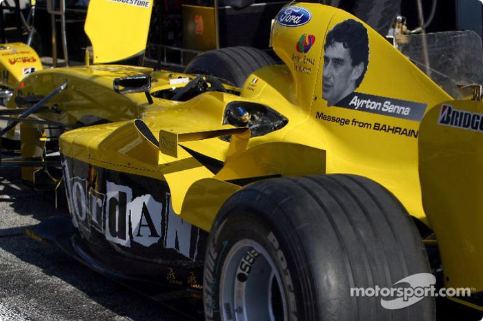 Homenaje a Ayrton Senna en el Jordán
