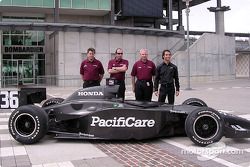 Newman/Haas announcement: Mark Shamberger, Tim Wardrop, Jim McGee, Bruno Junqueira