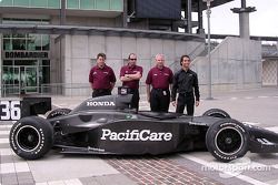 Newman/Haas announcement: Mark Shamberger, Tim Wardrop, Jim McGee, Bruno Junqueira