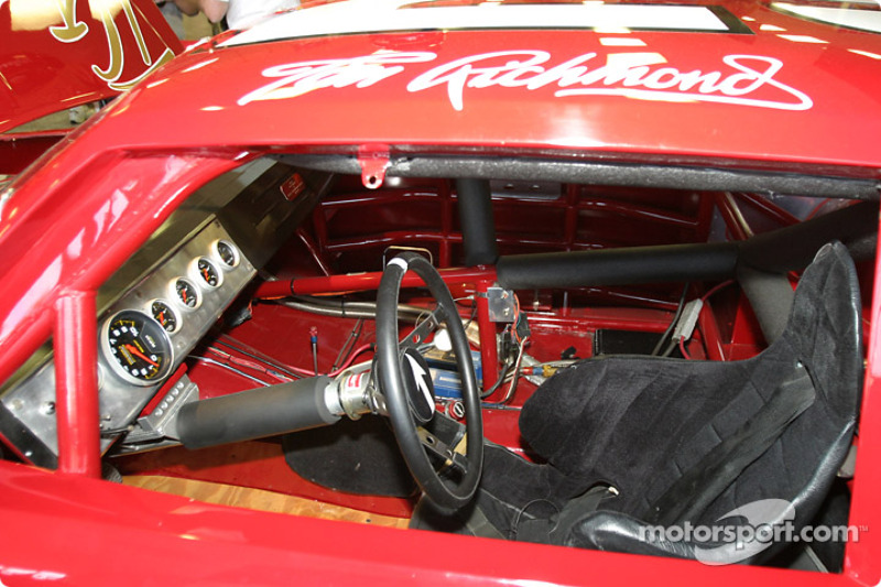 Visit of Hendrick Motorsports: cockpit of Tim Richmond's car in the museum