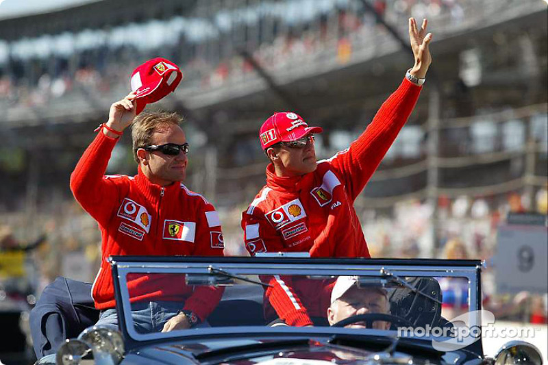 Drivers presentation: Rubens Barrichello ve Michael Schumacher