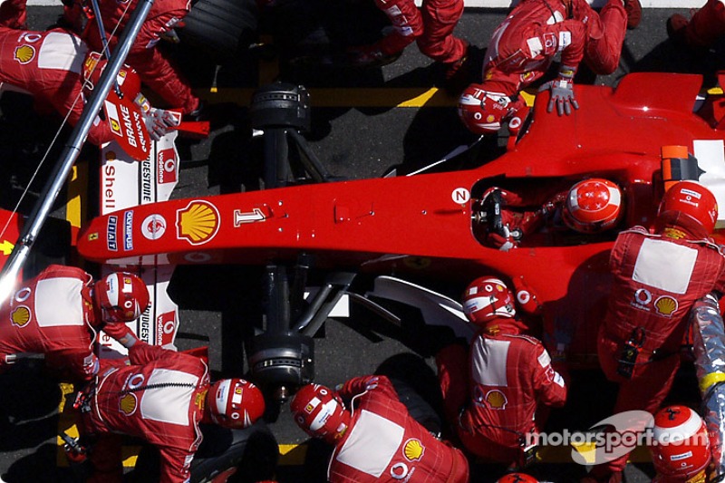 Pitstop for Michael Schumacher