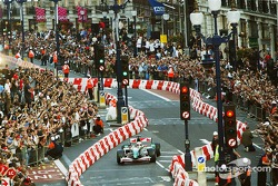 Martin Brundle in the Jaguar