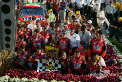 Victory lane: race winner Jeff Gordon celebrates with his team