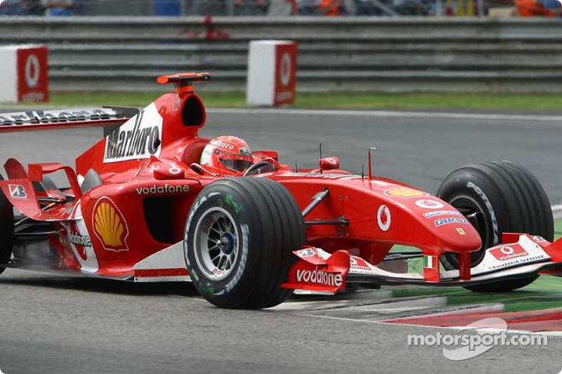 Schumacher chegou em segundo em Monza