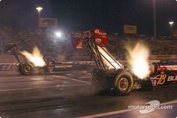 Brandon Bernstein and Davis Gubnic under the lights