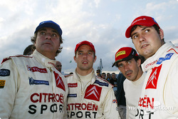 Carlos Sainz, Sébastien Loeb, Marc Marti y Daniel Elena
