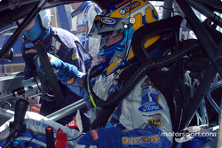 Team Owner Mark Larkham started in the second Orrcon car