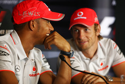 Lewis Hamilton, McLaren Mercedes, Jenson Button, McLaren Mercedes