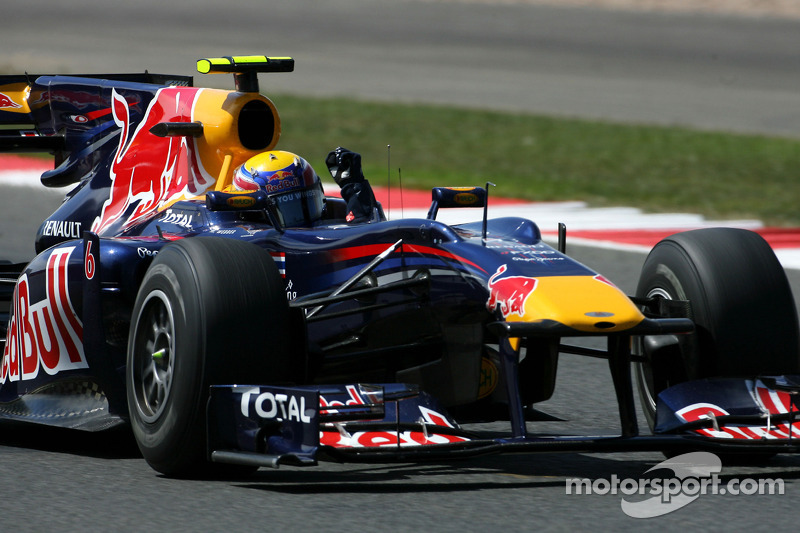 Race winnaar Mark Webber, Red Bull Racing