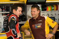 Kyle Busch, Joe Gibbs Racing Toyota and crew chief Dave Rogers