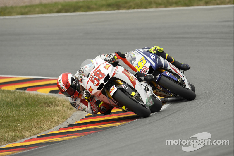 Marco Simoncelli, San Carlo Honda Gresini and Valentino Rossi, Fiat Yamaha Team