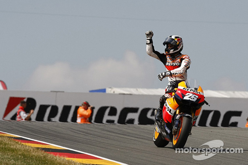 Race winner Dani Pedrosa, Repsol Honda Team celebrates