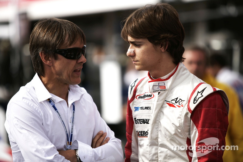 Esteban Gutiérrez habla con Adrián Fernández