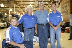 Wayne Rainey, Kenny Roberts, Jay Leno et Eddie Lawson