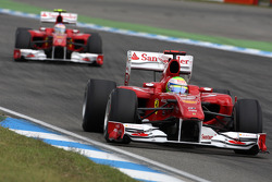 Felipe Massa, Scuderia Ferrari and Fernando Alonso, Scuderia Ferrari