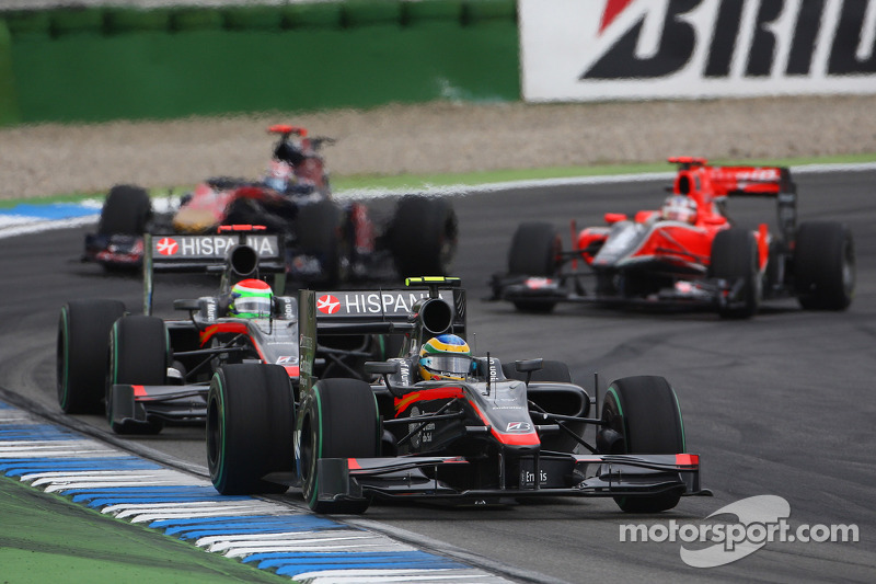 Bruno Senna, Hispania Racing F1 Team ve Sakon Yamamoto, Hispania Racing F1 Team