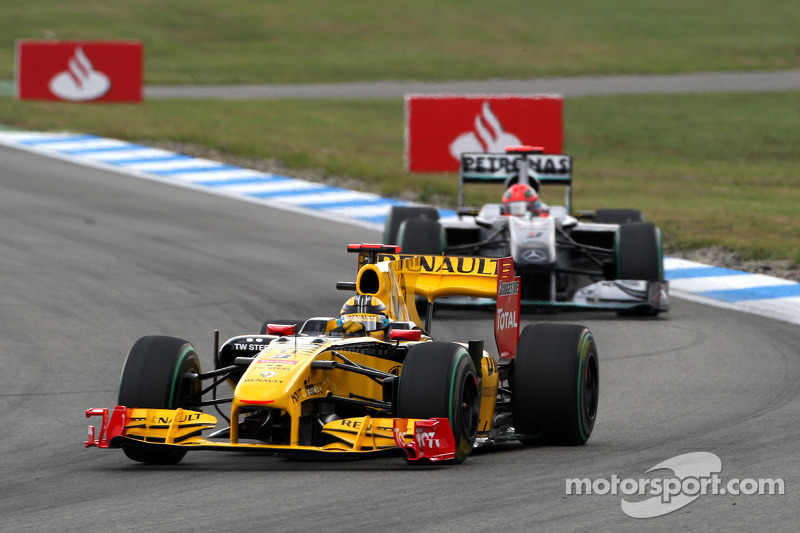 Robert Kubica, Renault F1 Team ve Michael Schumacher, Mercedes GP