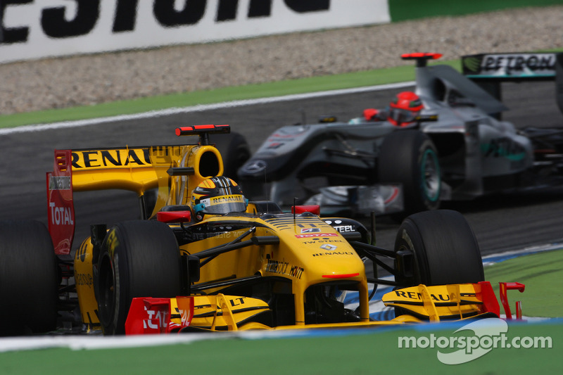 Robert Kubica, Renault F1 Team ve Michael Schumacher, Mercedes GP