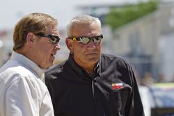 ESPN announcers Rusty Wallace and Dale Jarrett