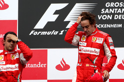 Podium: race winner Fernando Alonso, Scuderia Ferrari, second place Felipe Massa, Scuderia Ferrari