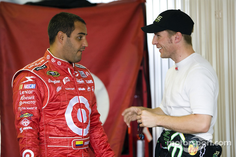 Juan Pablo Montoya, Earnhardt Ganassi Racing Chevrolet y Jamie McMurray, Earnhardt Ganassi Racing Ch