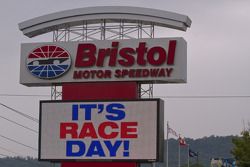 The main entrance sign to Bristol Motor Speedway