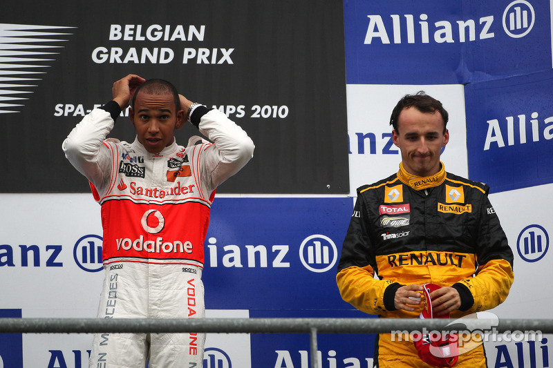 Robert Kubica, Renault F1 Team, Grand Prix Belgii 2010, Lewis Hamilton
