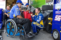 Patrick Carpentier avec le chef d'équipe Bootie Barker