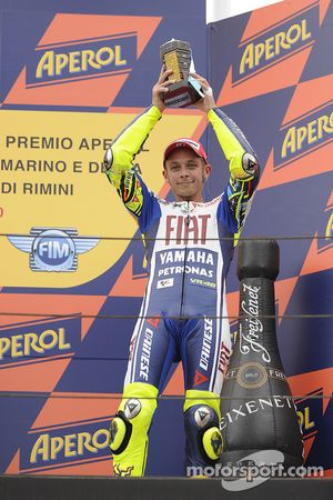 Podio: tercer lugar Valentino Rossi, Fiat Yamaha Team