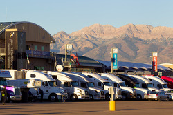 Miller Motorsports Park paddock in the early morning