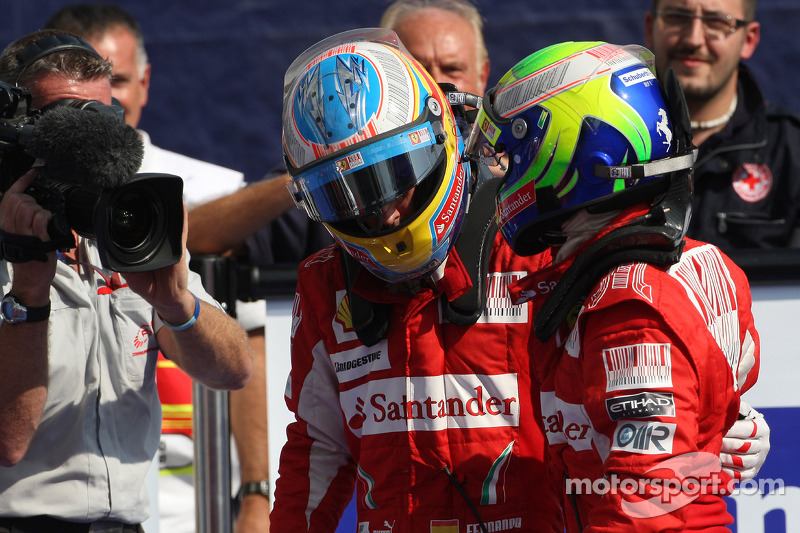Compañero con el que más carreras ha disputado: Massa, con 77 grandes premios juntos