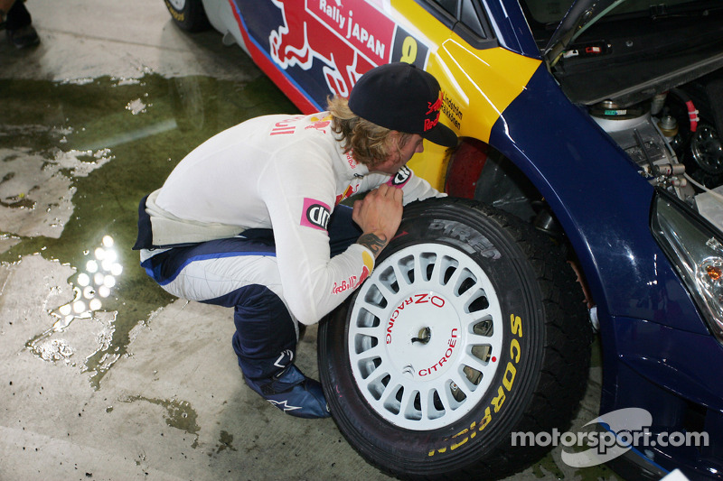 Des problèmes pour Kimi Räikkönen et Kaj Lindström, Citroën C4 WRC, Citroën Junior Team