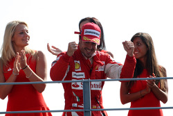 Podium: race winner Fernando Alonso, Scuderia Ferrari