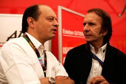 Frederic Vasseur y Emerson Fittipaldi