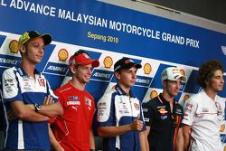 Pre-event press conference: Valentino Rossi, Casey Stoner, Jorge Lorenzo, Andrea Dovizioso, Marco Si