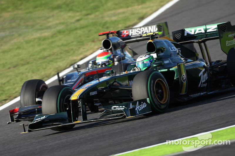 Heikki Kovalainen, Lotus F1 Team ve Sakon Yamamoto, Hispania Racing F1 Team