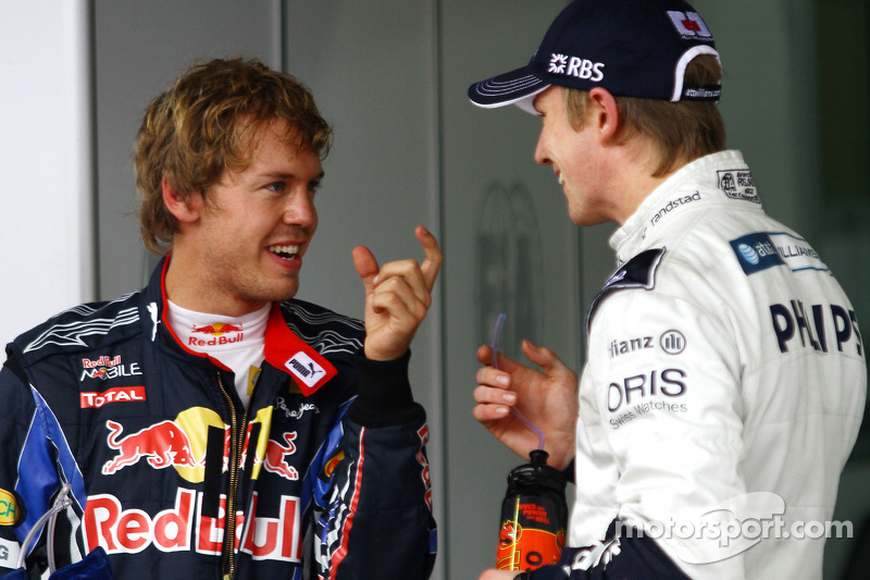 Володар поулу Ніко Хюлькенберг, Williams F1 Team, друге місце Себастьян Феттель, Red Bull Racing