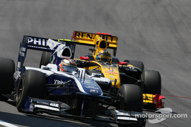 Nico Hulkenberg, Williams F1 Team, Robert Kubica, Renault F1 Team, Grand Prix Brazylii 2010