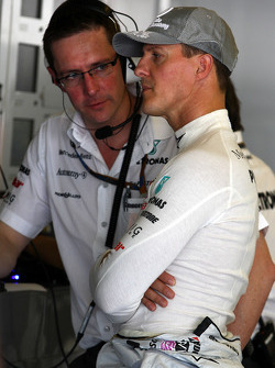 Andrew Shovlin, Mercedes GP, Ingeniero de carrera para Michael Schumacher, Michael Schumacher, Merce