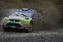 Jari-Matti Latvala et Miikka Anttila, Ford Focus RS WRC08, BP Ford Abu Dhabi World Rally Team