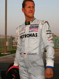 Vitantonio Liuzzi, Force India F1 Team en Michael Schumacher, Mercedes GP crash