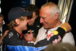 Red Bull : Dietrich Mateschitz (propriétaire) et Sebastian Vettel